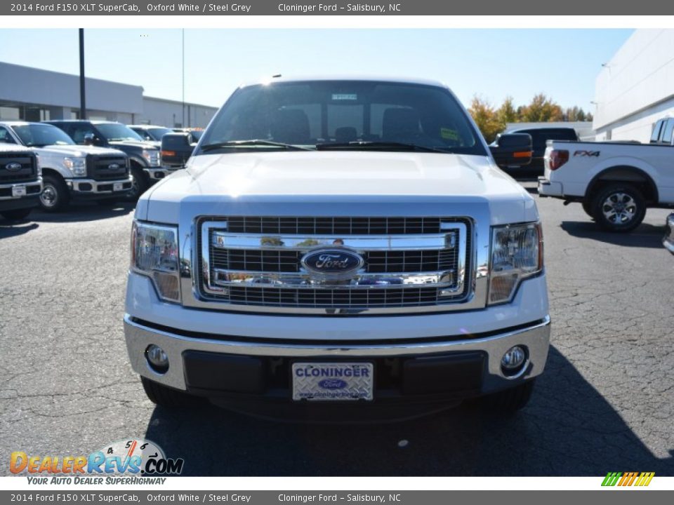 2014 Ford F150 XLT SuperCab Oxford White / Steel Grey Photo #4