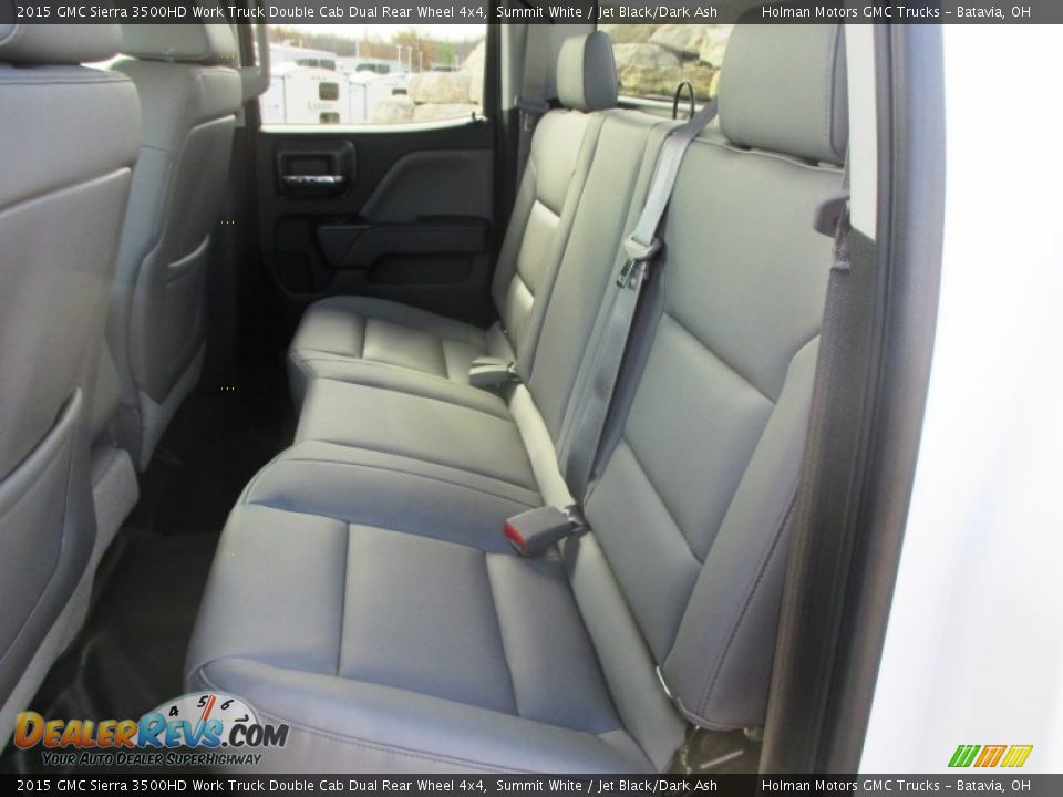 2015 GMC Sierra 3500HD Work Truck Double Cab Dual Rear Wheel 4x4 Summit White / Jet Black/Dark Ash Photo #20