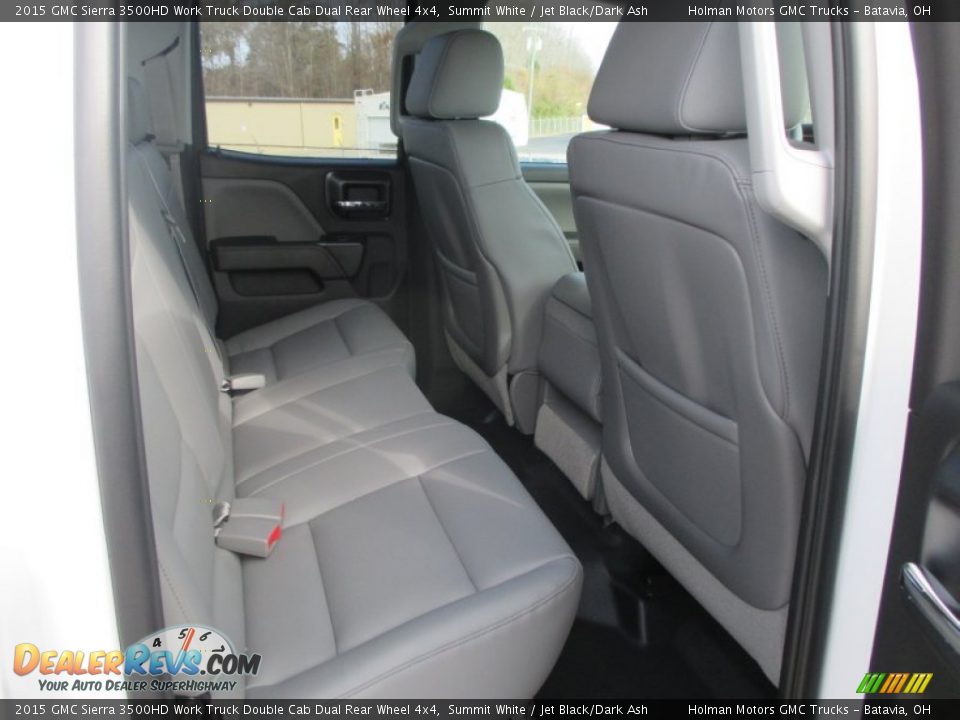 2015 GMC Sierra 3500HD Work Truck Double Cab Dual Rear Wheel 4x4 Summit White / Jet Black/Dark Ash Photo #24