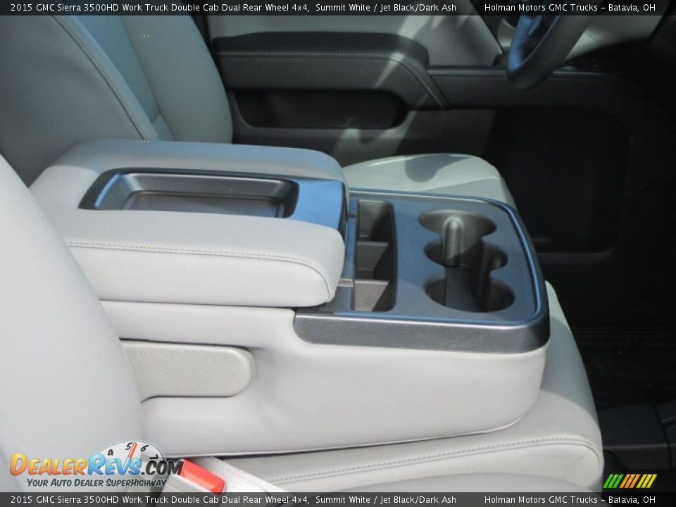 2015 GMC Sierra 3500HD Work Truck Double Cab Dual Rear Wheel 4x4 Summit White / Jet Black/Dark Ash Photo #26