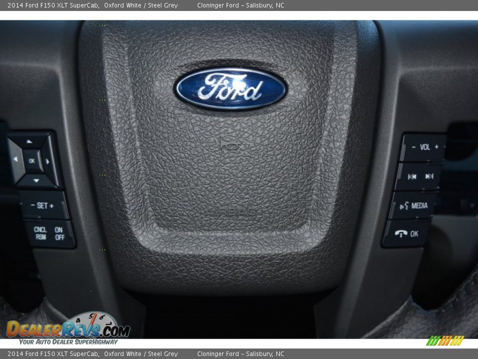 2014 Ford F150 XLT SuperCab Oxford White / Steel Grey Photo #14