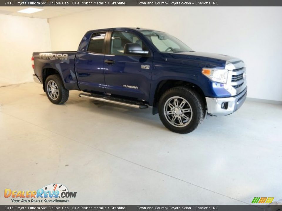 2015 Toyota Tundra SR5 Double Cab Blue Ribbon Metallic / Graphite Photo #4