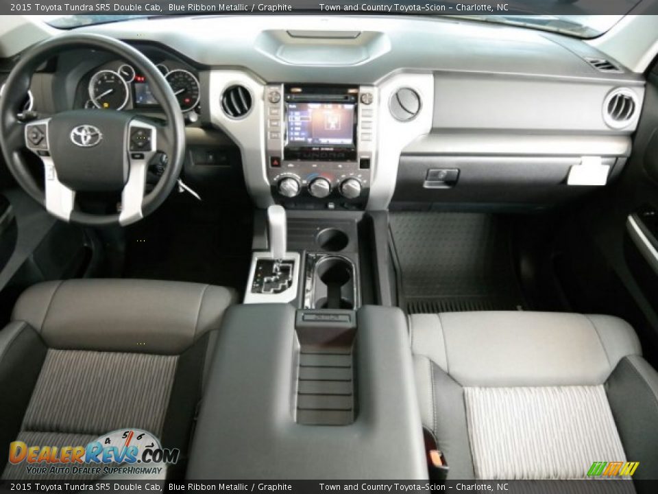 2015 Toyota Tundra SR5 Double Cab Blue Ribbon Metallic / Graphite Photo #13