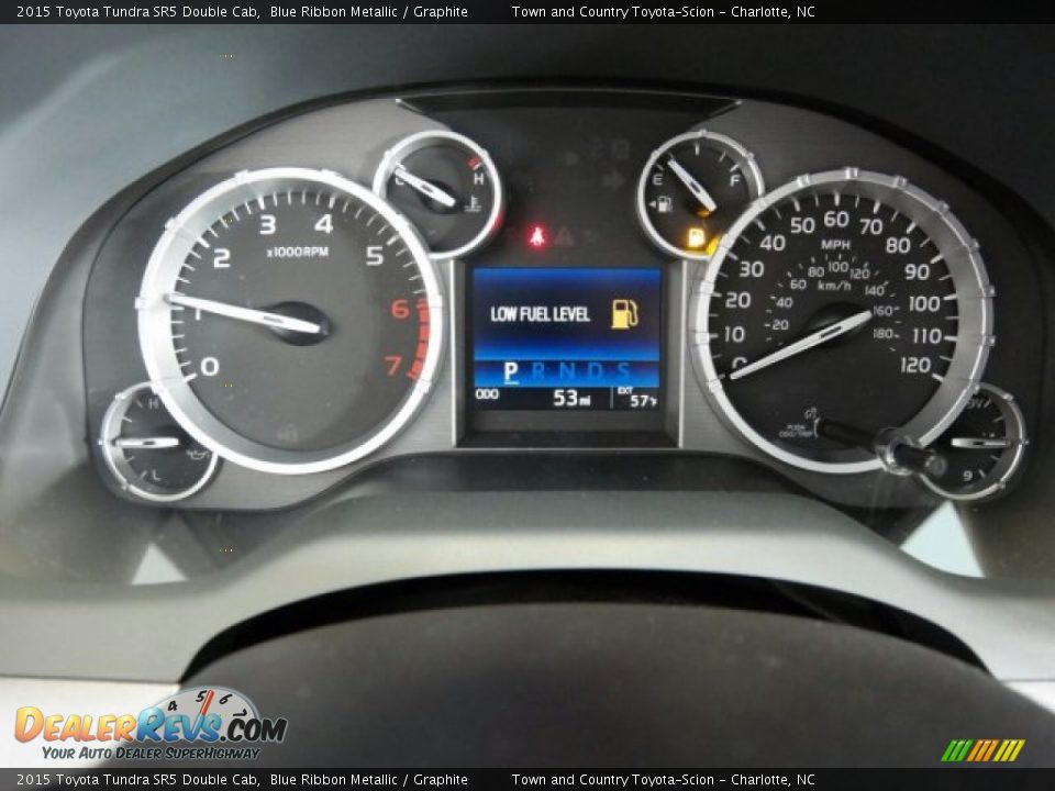 2015 Toyota Tundra SR5 Double Cab Blue Ribbon Metallic / Graphite Photo #15