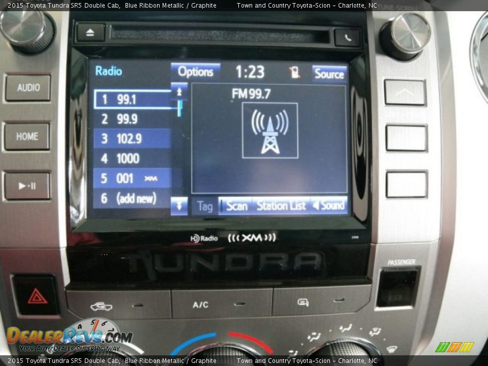 2015 Toyota Tundra SR5 Double Cab Blue Ribbon Metallic / Graphite Photo #17