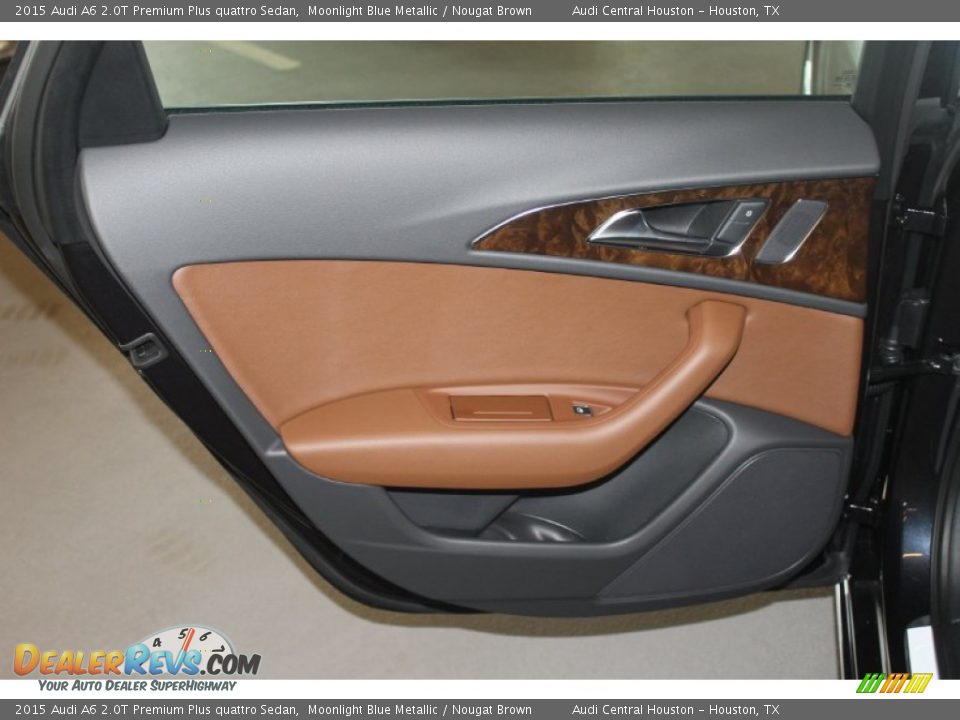 2015 Audi A6 2.0T Premium Plus quattro Sedan Moonlight Blue Metallic / Nougat Brown Photo #14