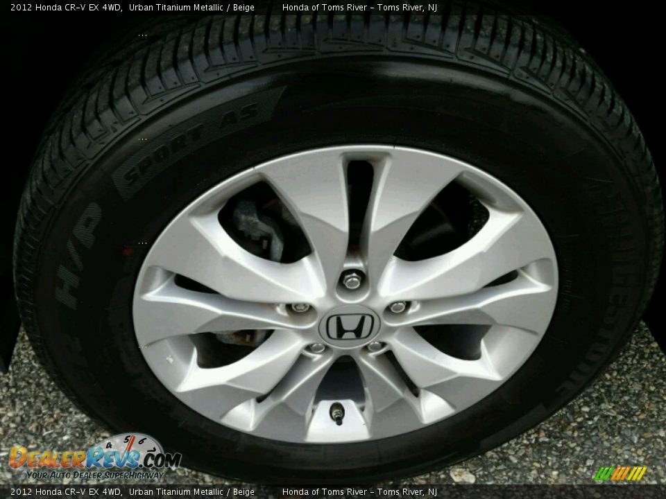 2012 Honda CR-V EX 4WD Urban Titanium Metallic / Beige Photo #3