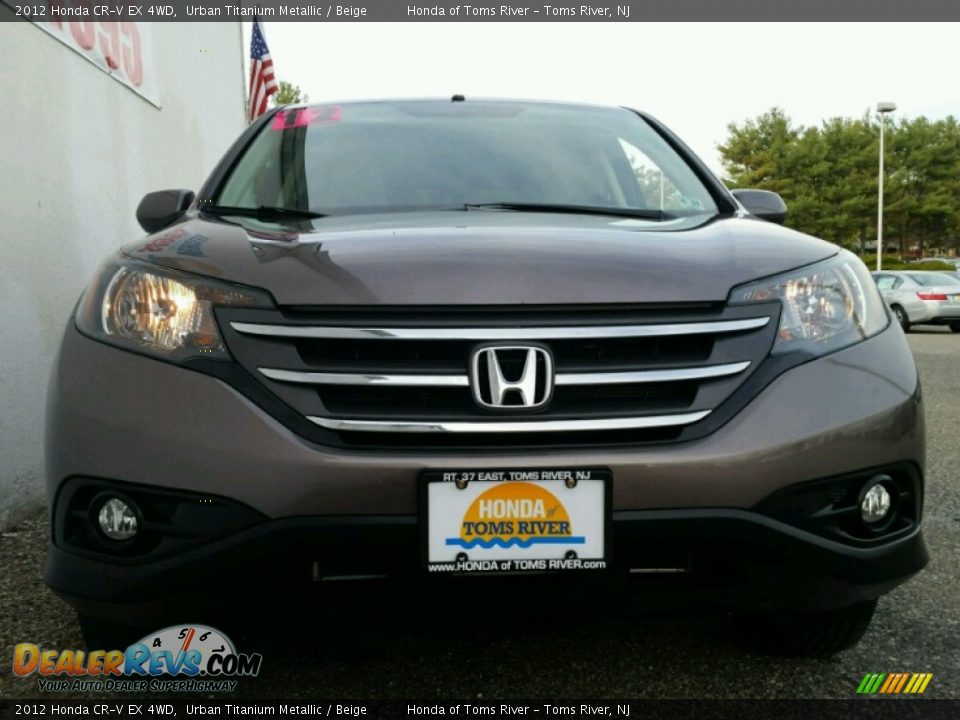 2012 Honda CR-V EX 4WD Urban Titanium Metallic / Beige Photo #4