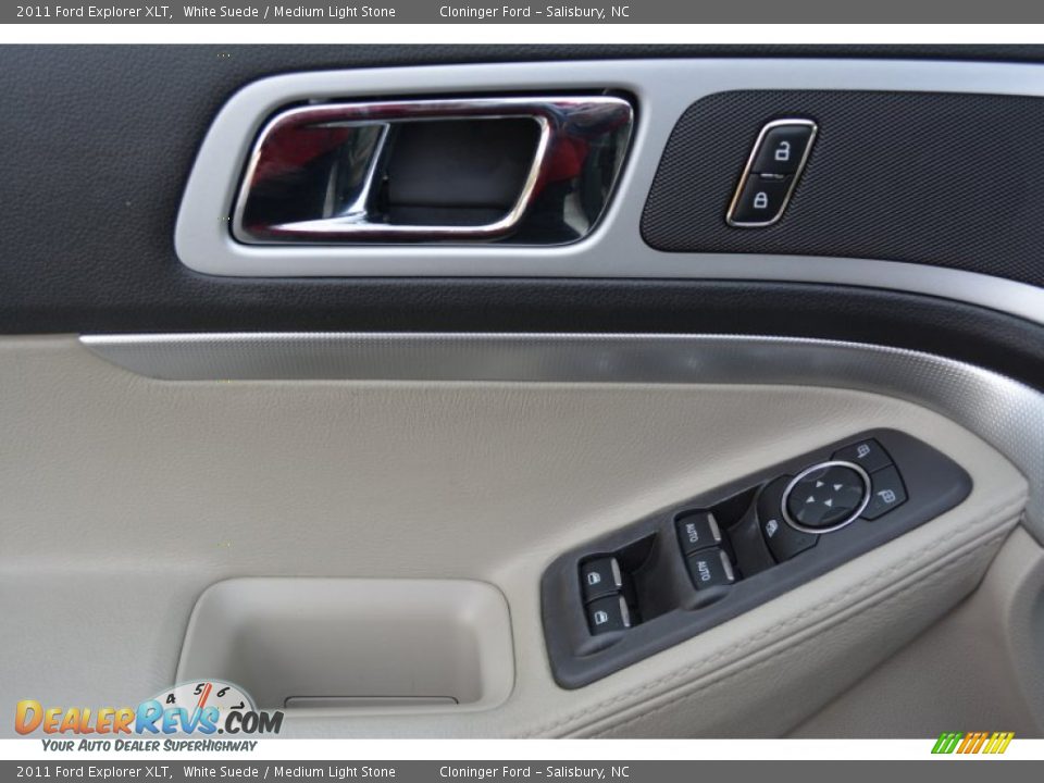 2011 Ford Explorer XLT White Suede / Medium Light Stone Photo #8