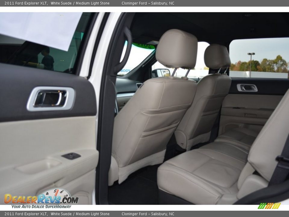 2011 Ford Explorer XLT White Suede / Medium Light Stone Photo #12