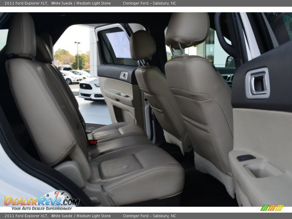 2011 Ford Explorer XLT White Suede / Medium Light Stone Photo #15