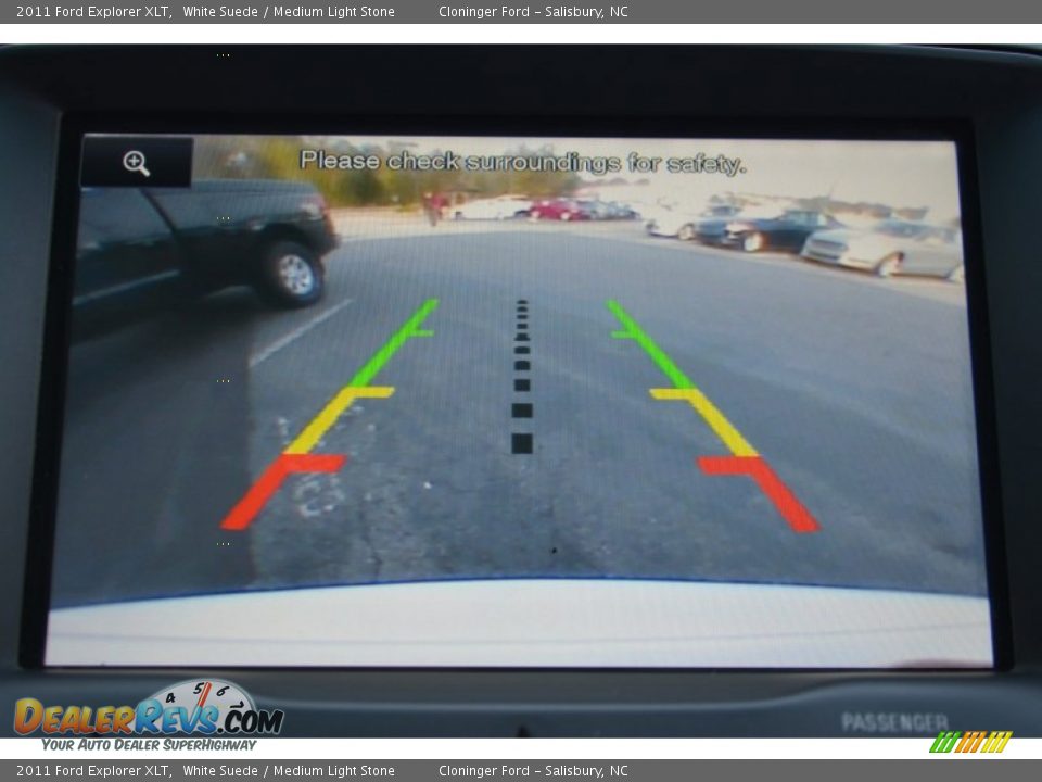 2011 Ford Explorer XLT White Suede / Medium Light Stone Photo #23