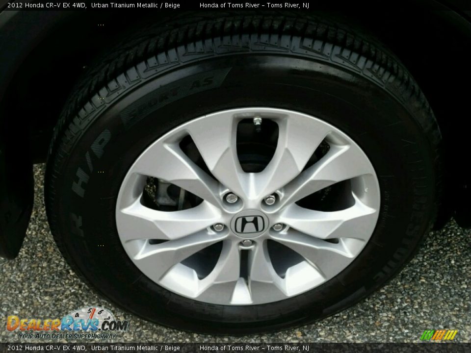 2012 Honda CR-V EX 4WD Urban Titanium Metallic / Beige Photo #25