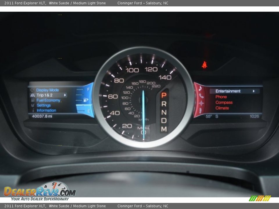 2011 Ford Explorer XLT White Suede / Medium Light Stone Photo #30