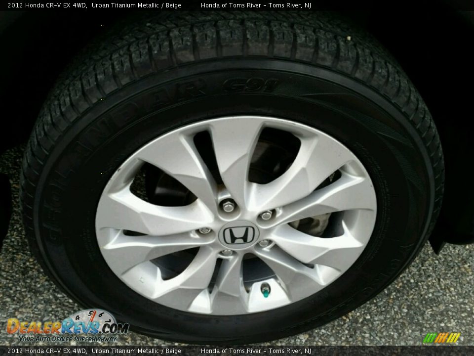 2012 Honda CR-V EX 4WD Urban Titanium Metallic / Beige Photo #32