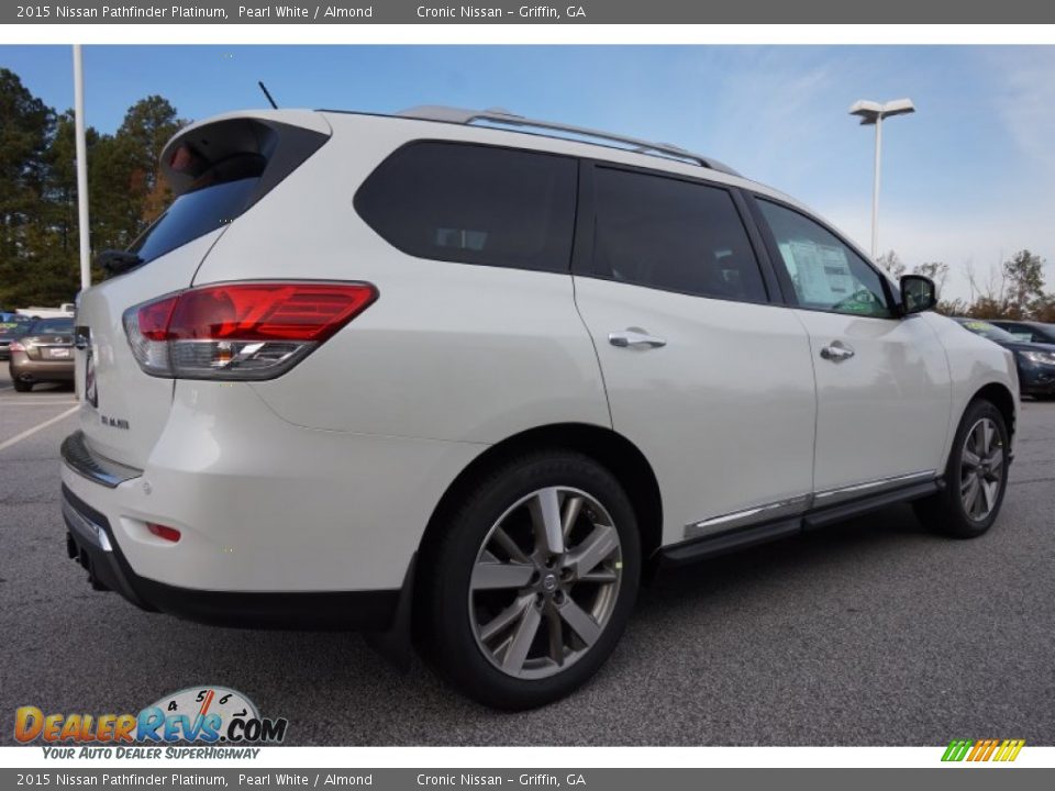 2015 Nissan Pathfinder Platinum Pearl White / Almond Photo #5