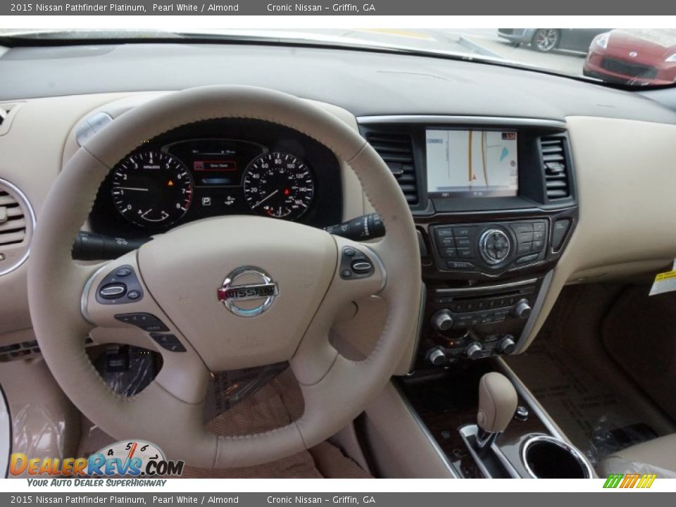 2015 Nissan Pathfinder Platinum Pearl White / Almond Photo #10