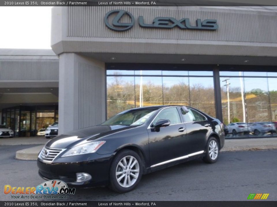 2010 Lexus ES 350 Obsidian Black / Parchment Photo #1