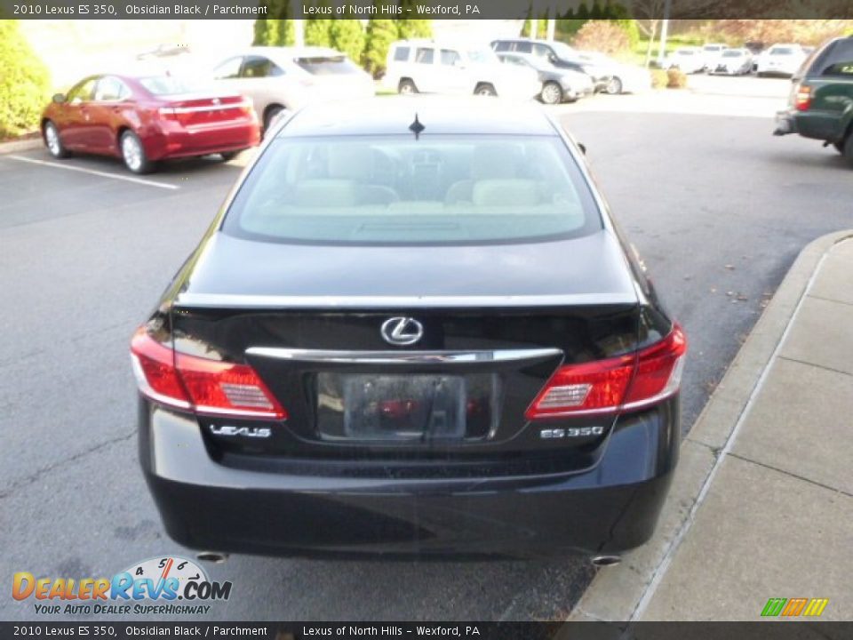 2010 Lexus ES 350 Obsidian Black / Parchment Photo #6