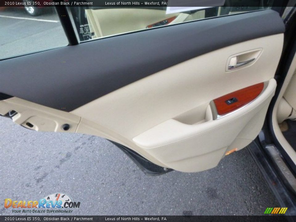 2010 Lexus ES 350 Obsidian Black / Parchment Photo #13