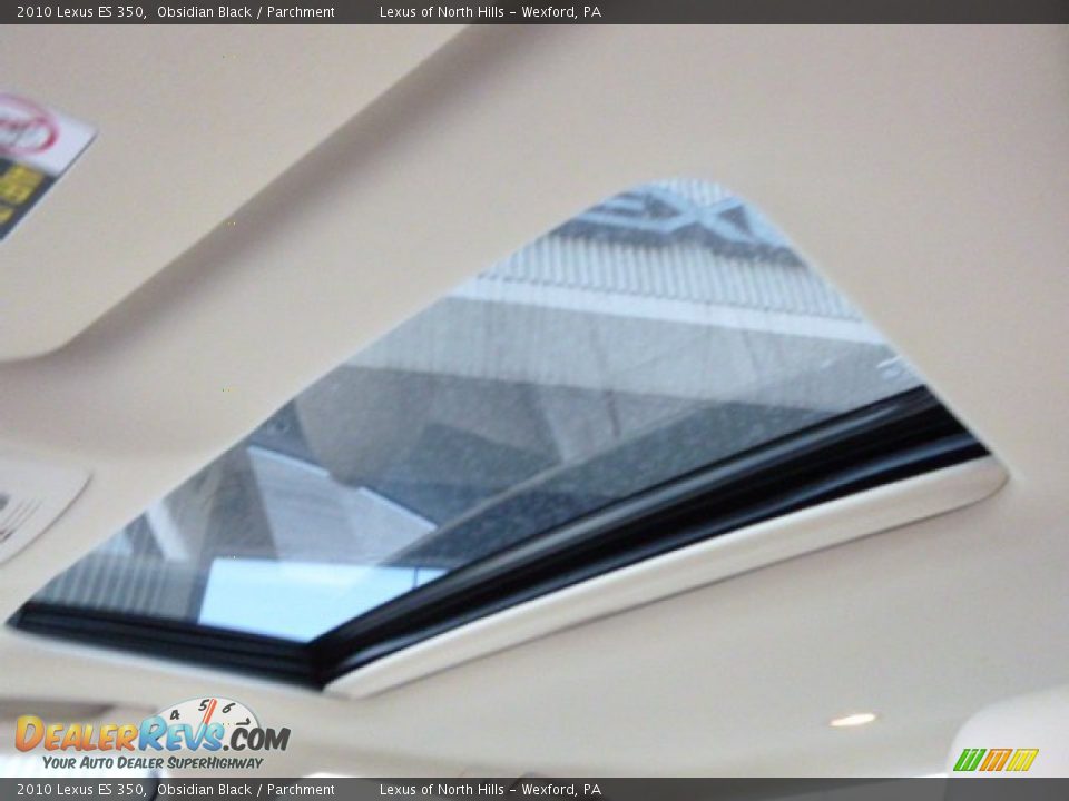 2010 Lexus ES 350 Obsidian Black / Parchment Photo #15