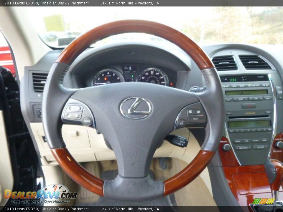 2010 Lexus ES 350 Obsidian Black / Parchment Photo #18