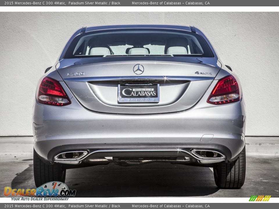 2015 Mercedes-Benz C 300 4Matic Paladium Silver Metallic / Black Photo #3