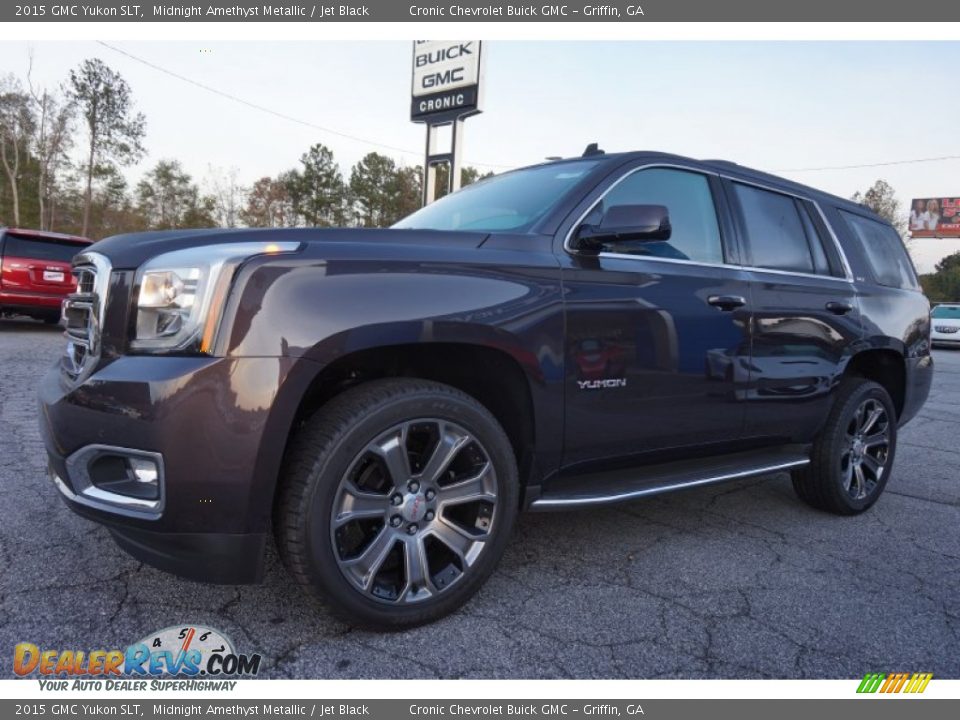 2015 GMC Yukon SLT Midnight Amethyst Metallic / Jet Black Photo #3