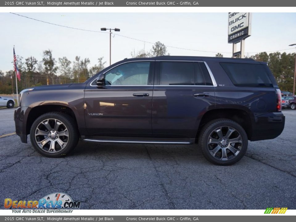2015 GMC Yukon SLT Midnight Amethyst Metallic / Jet Black Photo #4