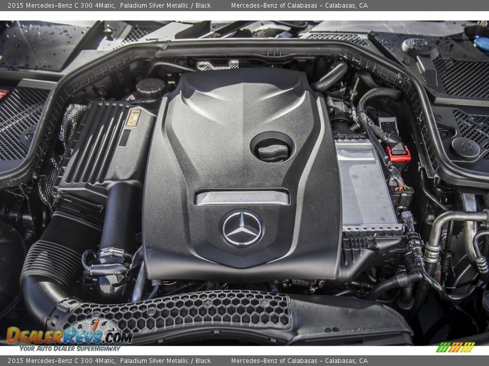 2015 Mercedes-Benz C 300 4Matic Paladium Silver Metallic / Black Photo #9