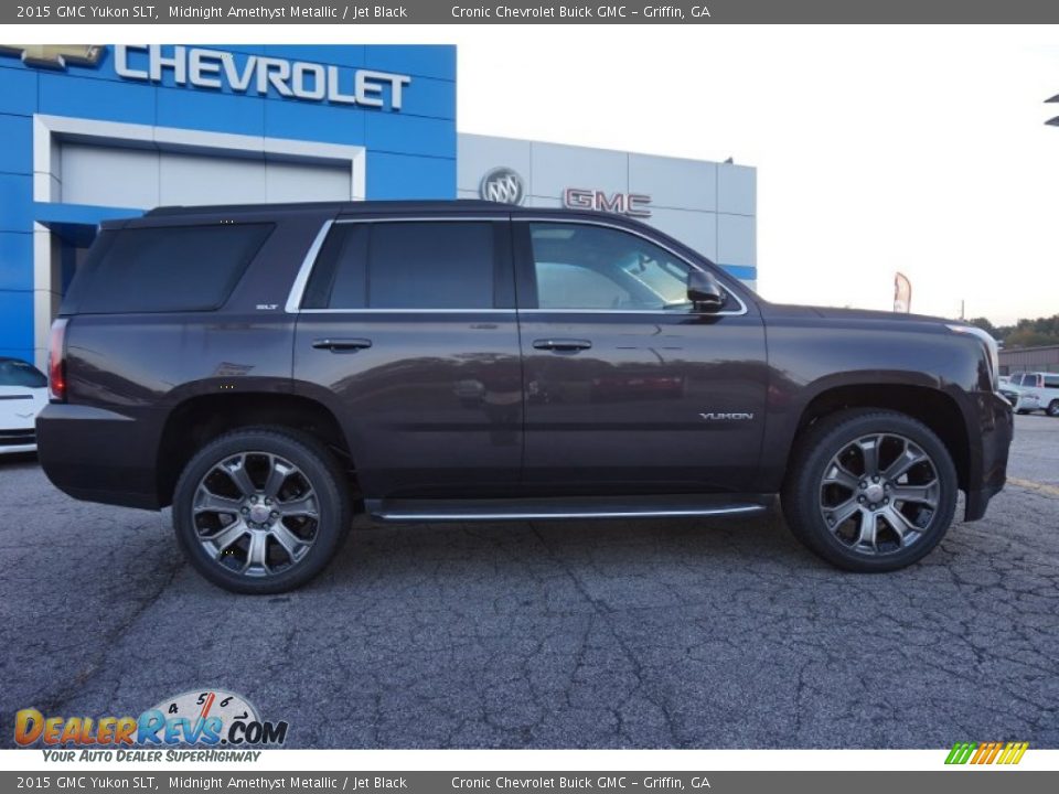 2015 GMC Yukon SLT Midnight Amethyst Metallic / Jet Black Photo #8
