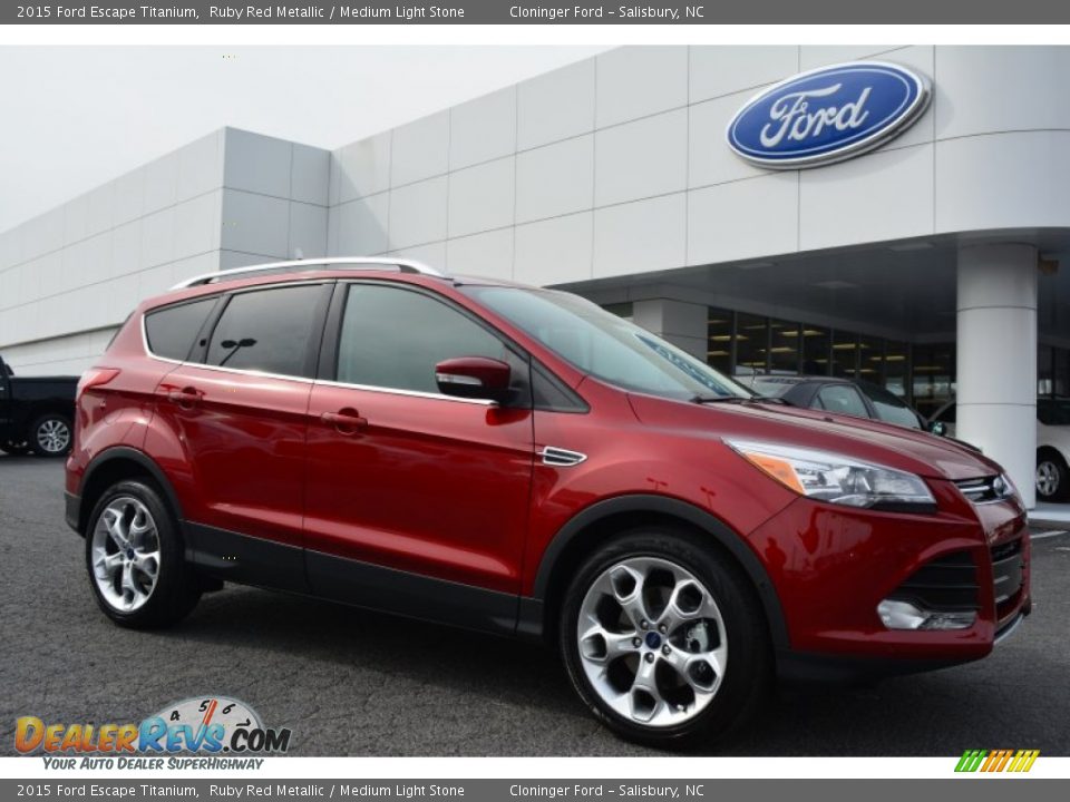 Ruby Red Metallic 2015 Ford Escape Titanium Photo #1