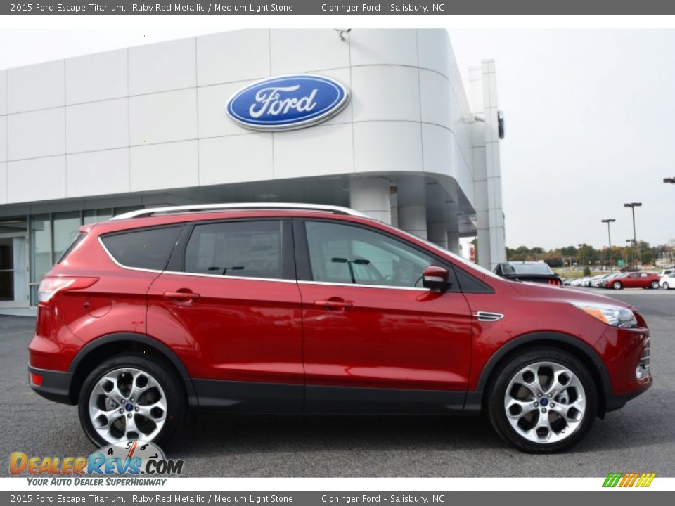 Ruby Red Metallic 2015 Ford Escape Titanium Photo #2