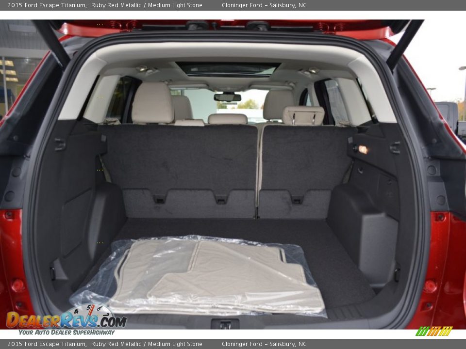 2015 Ford Escape Titanium Ruby Red Metallic / Medium Light Stone Photo #10