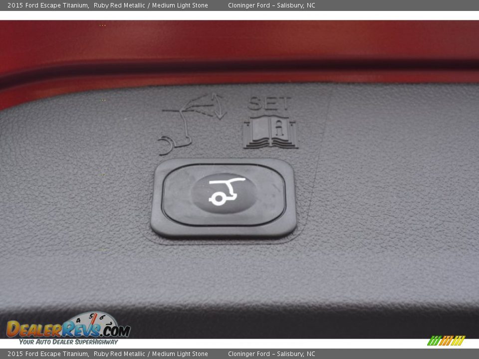 2015 Ford Escape Titanium Ruby Red Metallic / Medium Light Stone Photo #11