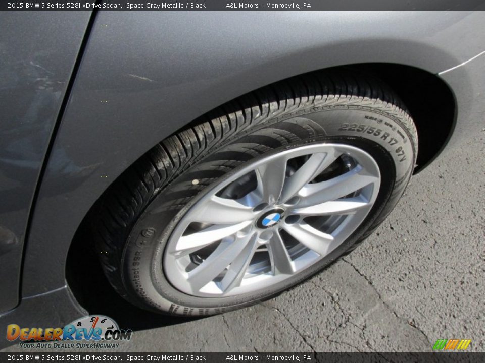 2015 BMW 5 Series 528i xDrive Sedan Space Gray Metallic / Black Photo #4
