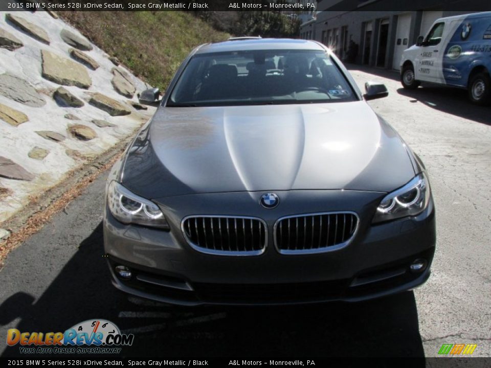 2015 BMW 5 Series 528i xDrive Sedan Space Gray Metallic / Black Photo #9