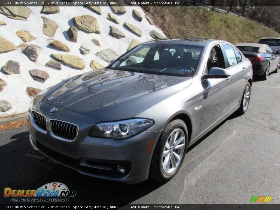 2015 BMW 5 Series 528i xDrive Sedan Space Gray Metallic / Black Photo #10