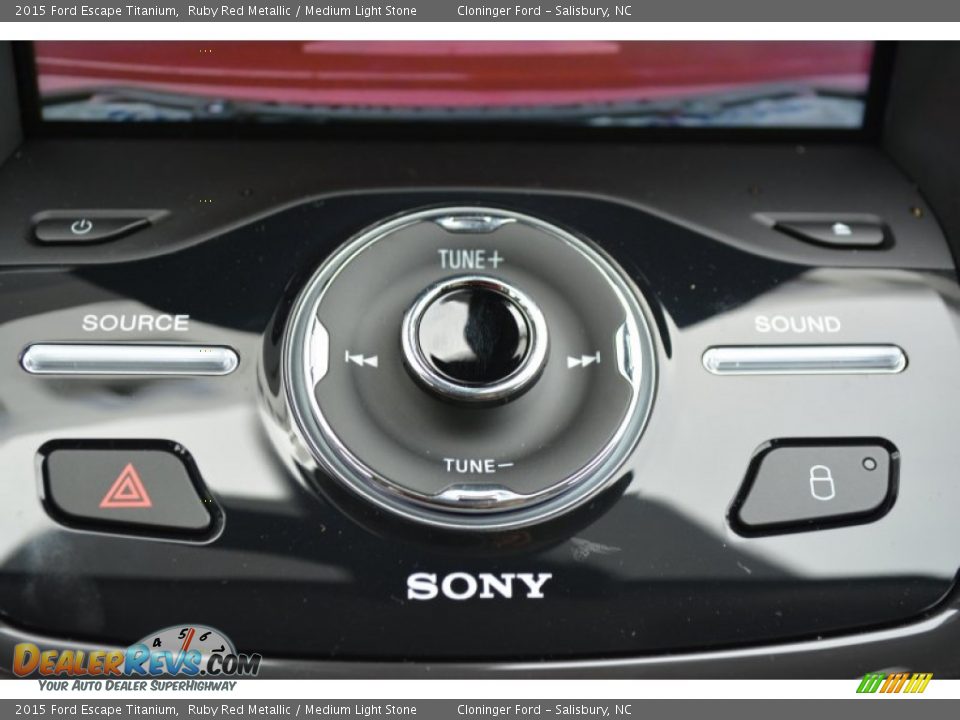 2015 Ford Escape Titanium Ruby Red Metallic / Medium Light Stone Photo #19