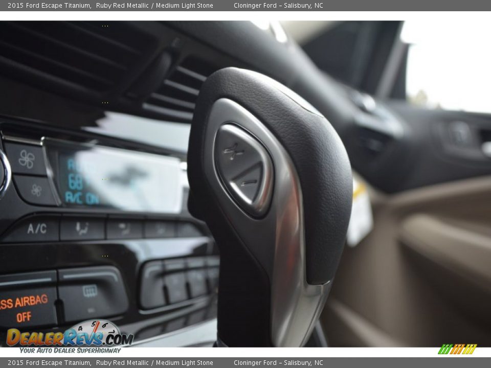 2015 Ford Escape Titanium Ruby Red Metallic / Medium Light Stone Photo #22