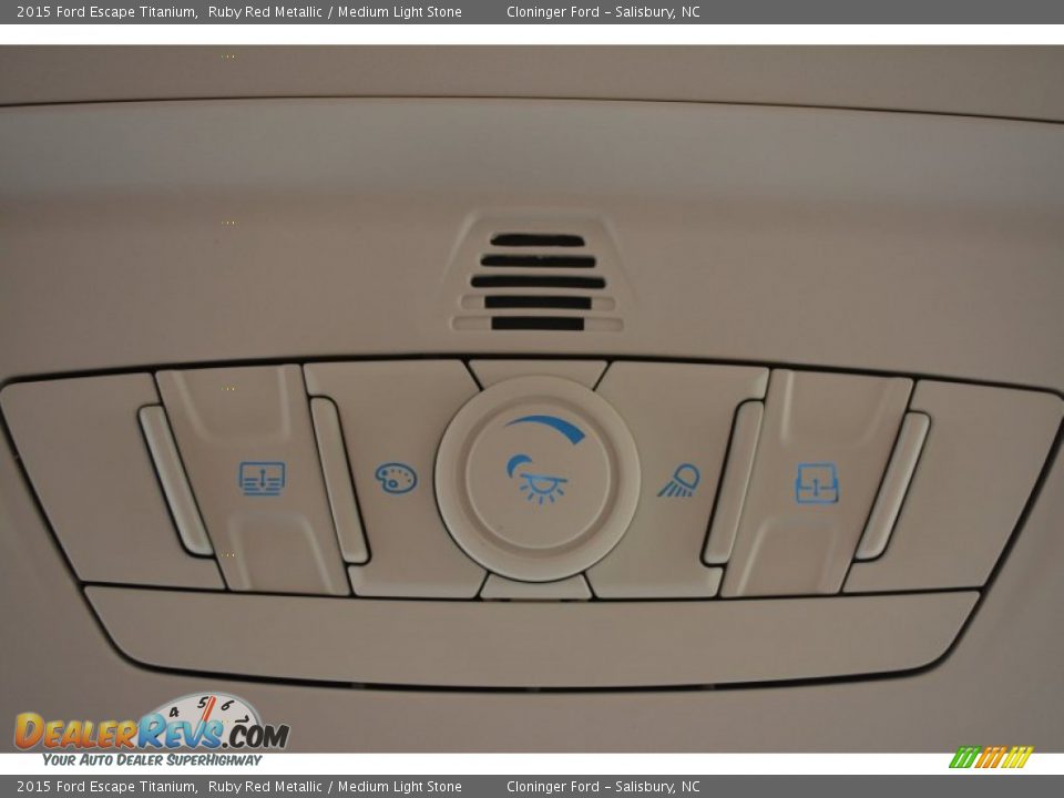 2015 Ford Escape Titanium Ruby Red Metallic / Medium Light Stone Photo #23