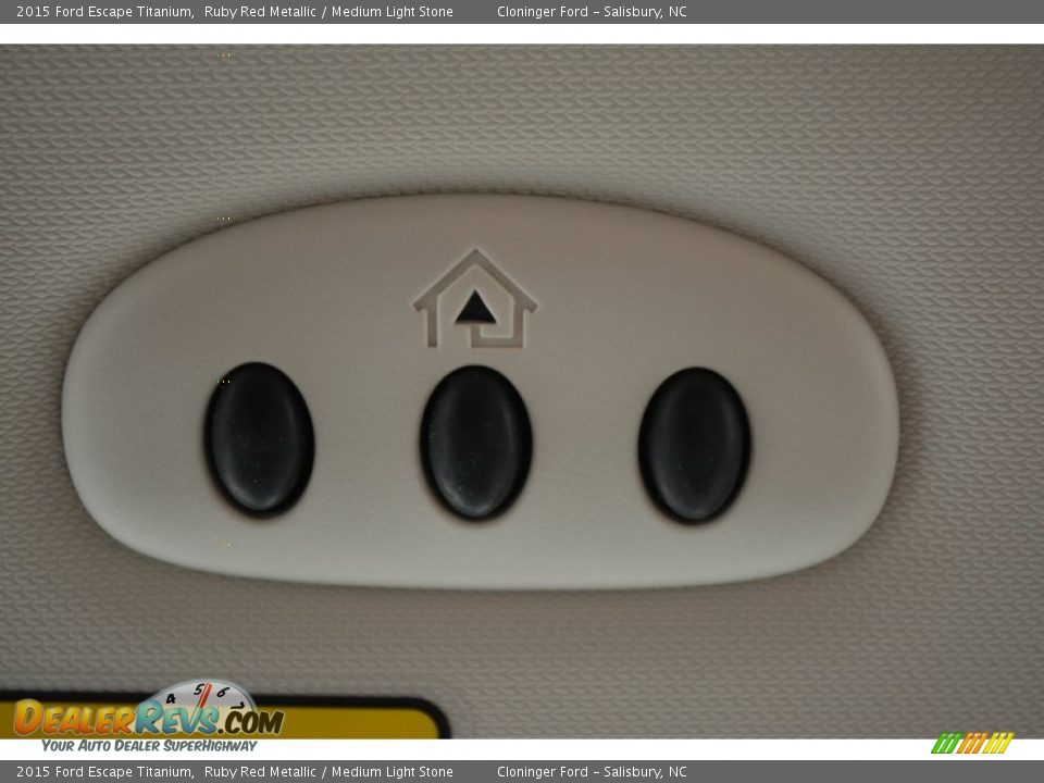 2015 Ford Escape Titanium Ruby Red Metallic / Medium Light Stone Photo #24