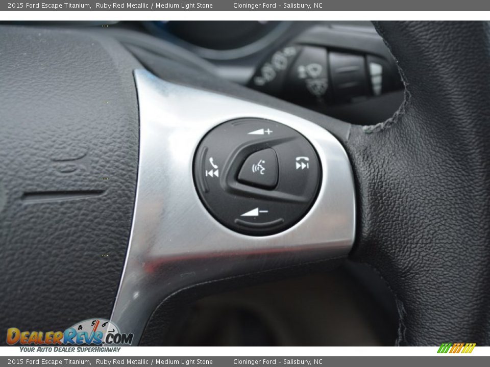 2015 Ford Escape Titanium Ruby Red Metallic / Medium Light Stone Photo #26