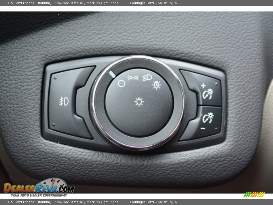 2015 Ford Escape Titanium Ruby Red Metallic / Medium Light Stone Photo #28