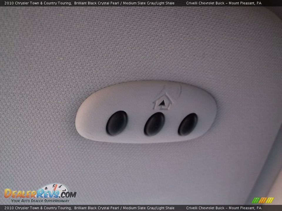 2010 Chrysler Town & Country Touring Brilliant Black Crystal Pearl / Medium Slate Gray/Light Shale Photo #24