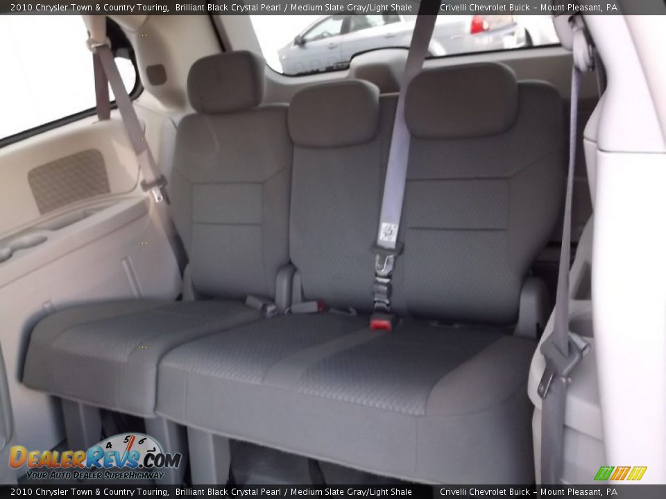 2010 Chrysler Town & Country Touring Brilliant Black Crystal Pearl / Medium Slate Gray/Light Shale Photo #28