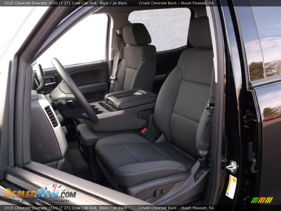 Front Seat of 2015 Chevrolet Silverado 1500 LT Z71 Crew Cab 4x4 Photo #12
