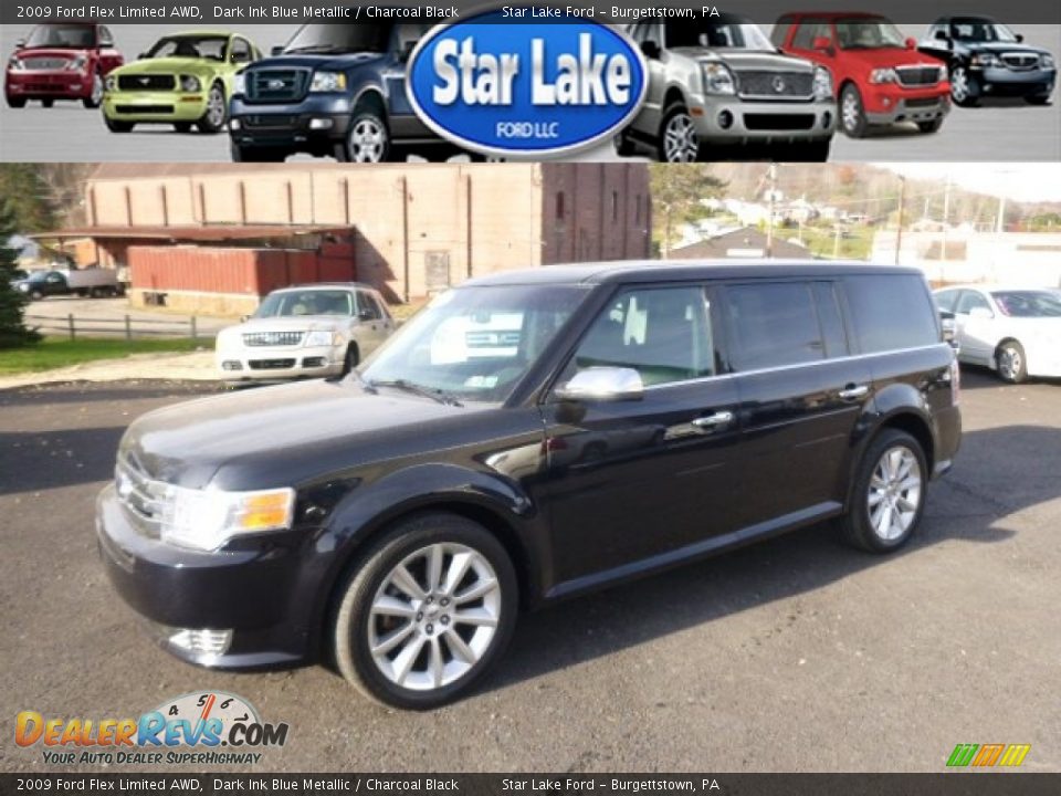 2009 Ford Flex Limited AWD Dark Ink Blue Metallic / Charcoal Black Photo #1