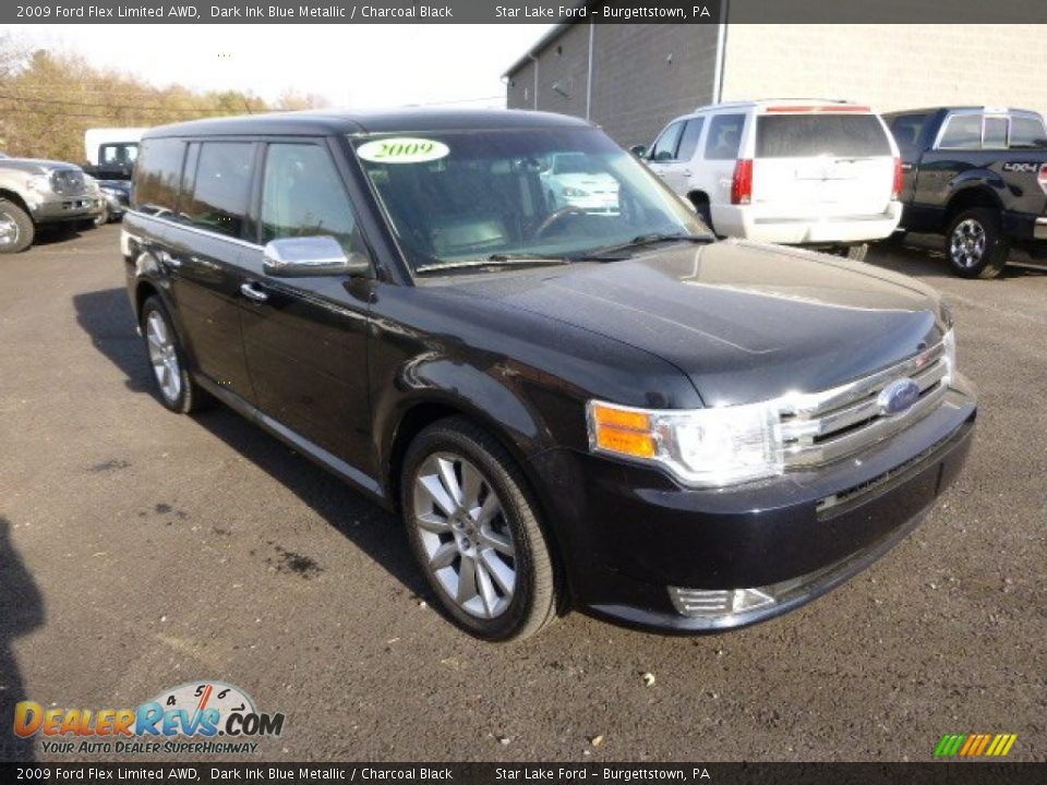 2009 Ford Flex Limited AWD Dark Ink Blue Metallic / Charcoal Black Photo #3