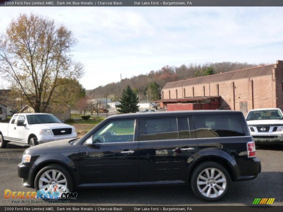 2009 Ford Flex Limited AWD Dark Ink Blue Metallic / Charcoal Black Photo #8